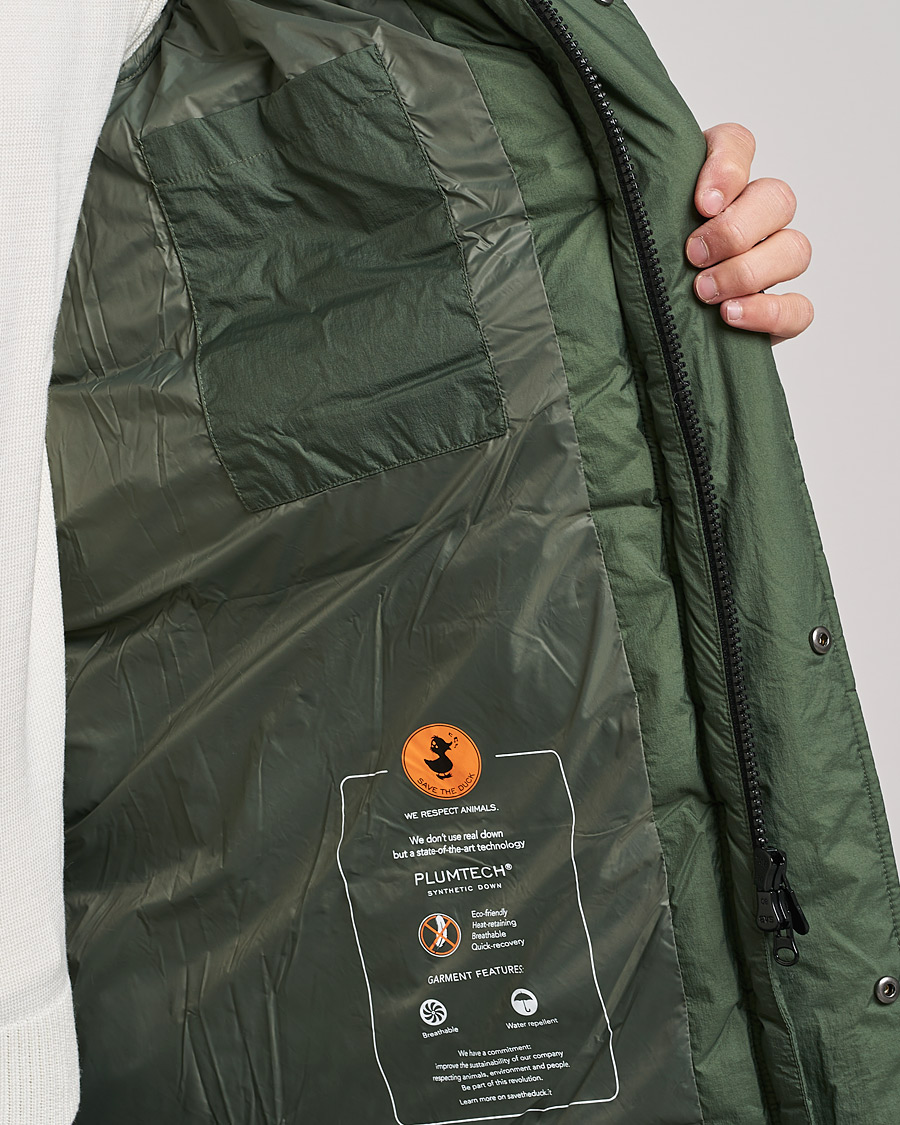Herren | Jacken | Save The Duck | Jeremy Crinkle Nylon Parka Thyme Green