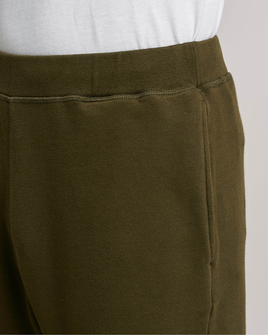 Herren | Hosen | Sunspel | Cotton Loopback Track Pants Dark Moss