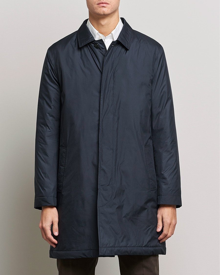 Herren | Jacken | Sunspel | Recycled Polyester Padded Coat Navy