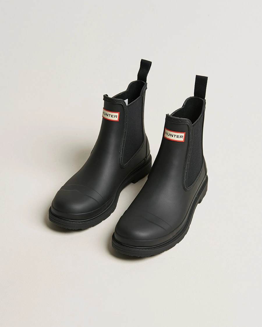 Herren | Galoschen & Gummistiefel | Hunter Boots | Commando Chelsea Boot Black