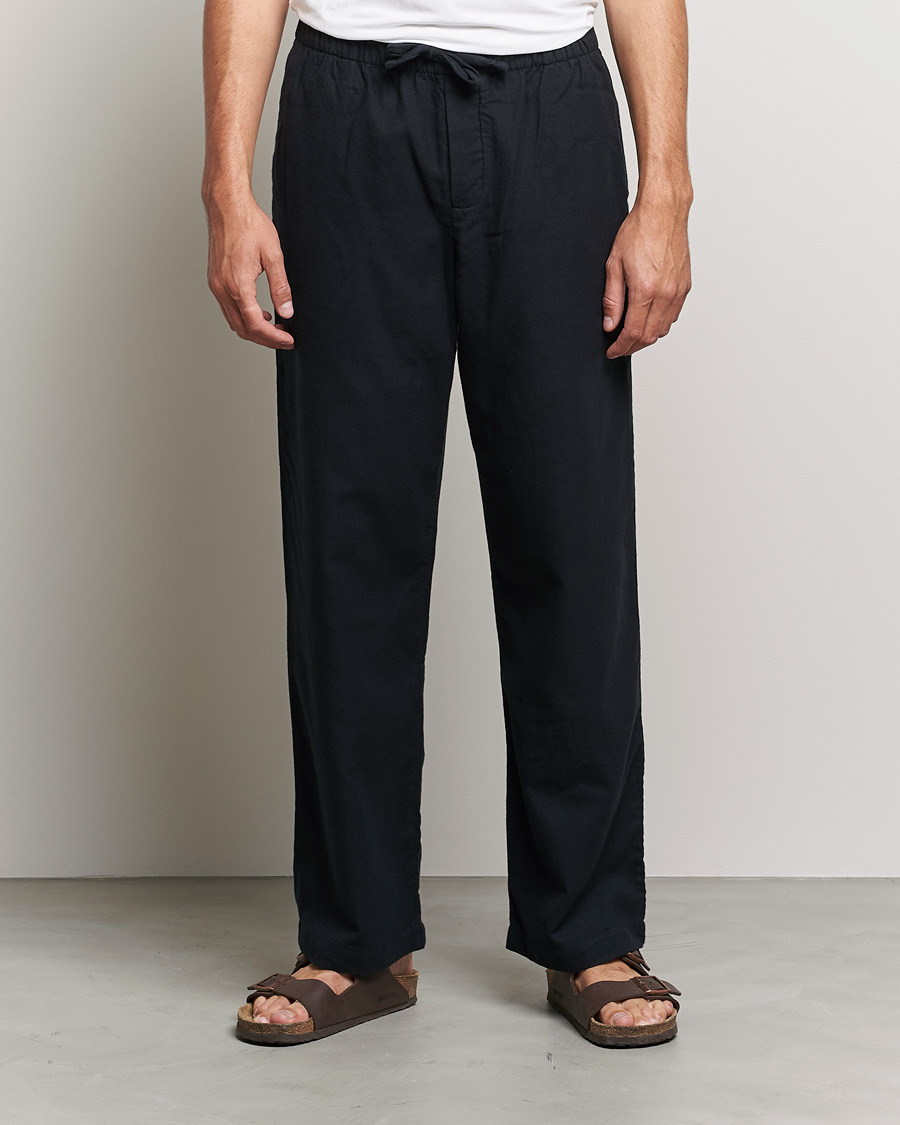 Herren | Tekla | Tekla | Flannel Pyjama Pants Lucid Black