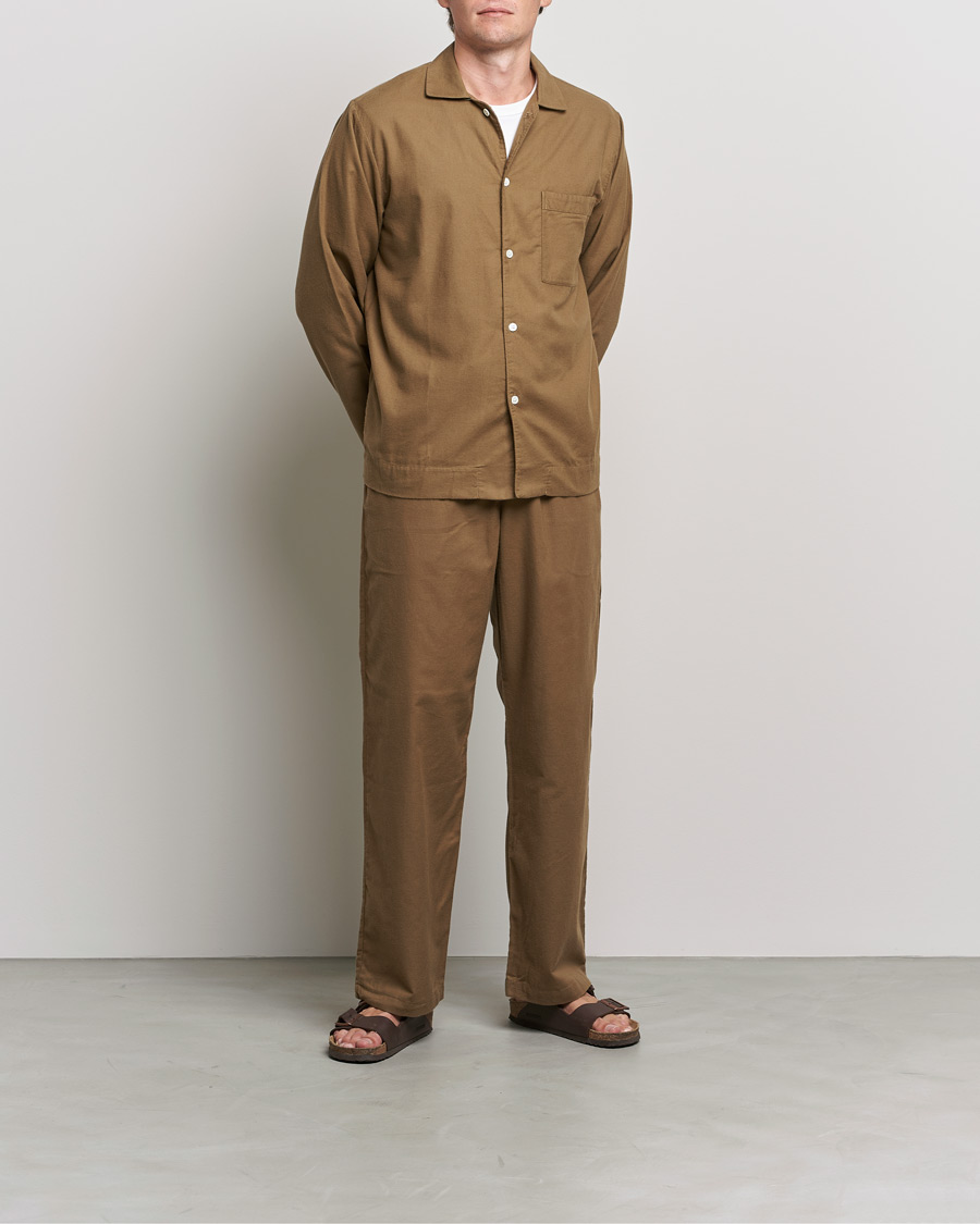 Herren | Schlafanzüge & Bademäntel | Tekla | Flannel Pyjama Pants Moss