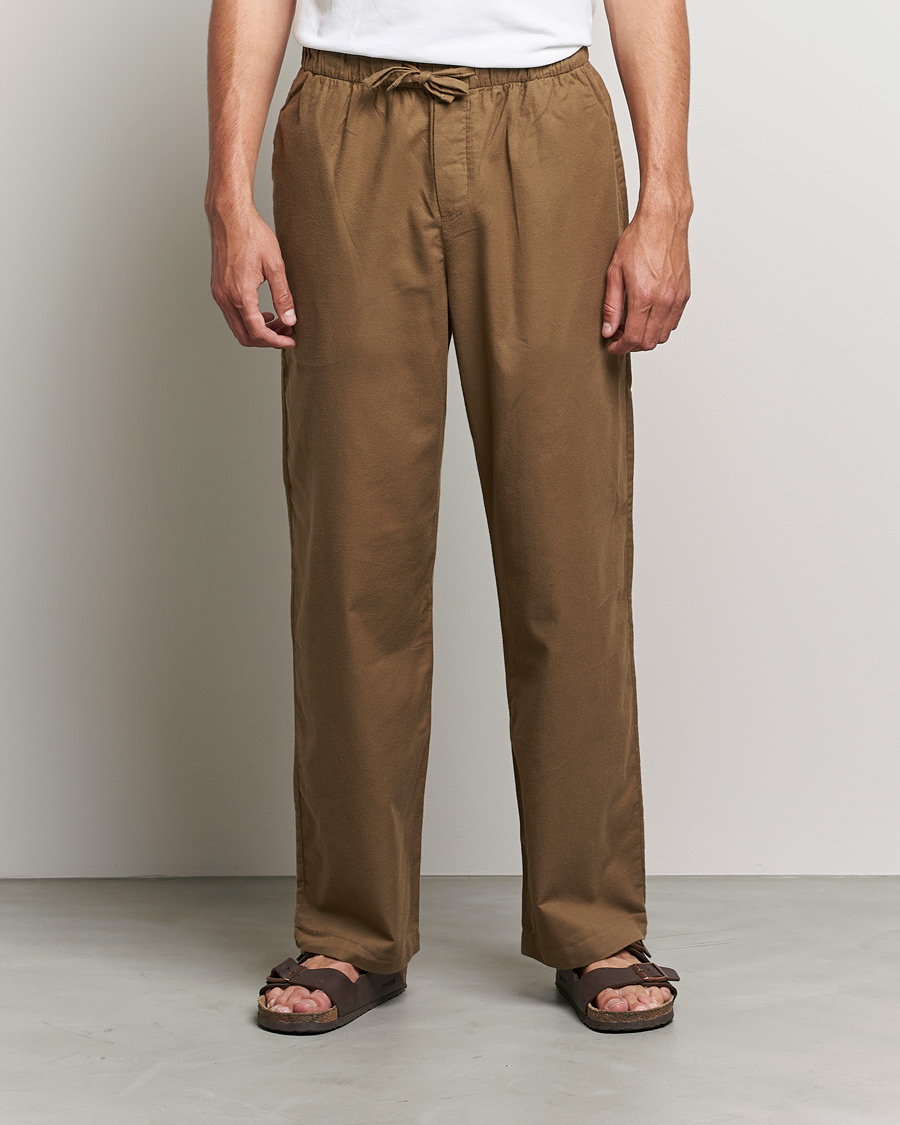 Herren | Tekla | Tekla | Flannel Pyjama Pants Moss