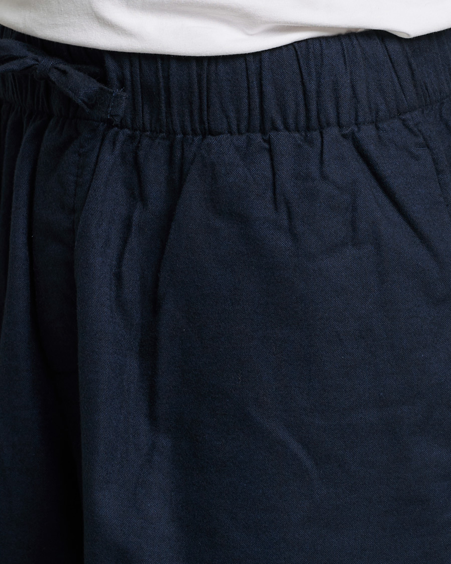 Herren | Schlafanzüge & Bademäntel | Tekla | Flannel Pyjama Shorts Midnight Blue