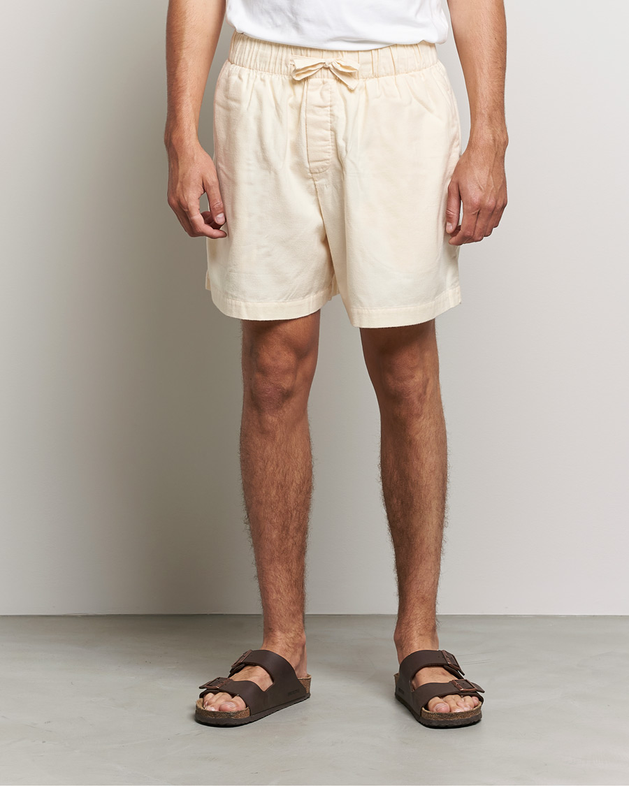 Herren | Tekla | Tekla | Flannel Pyjama Shorts Moondust