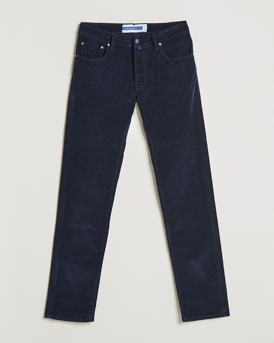 Herren | Hosen | Jacob Cohën | Bard 5-Pocket Corduroy Trousers Navy