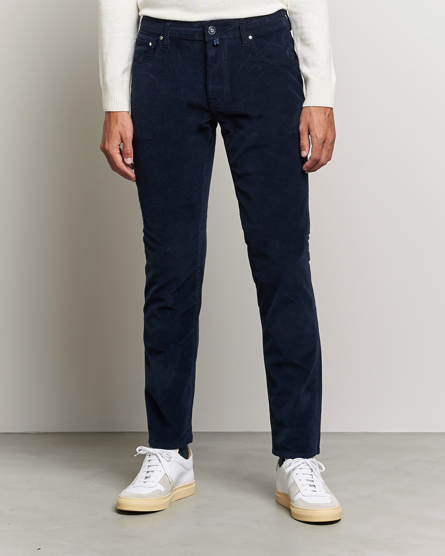 Herren | Hosen | Jacob Cohën | Bard 5-Pocket Corduroy Trousers Navy