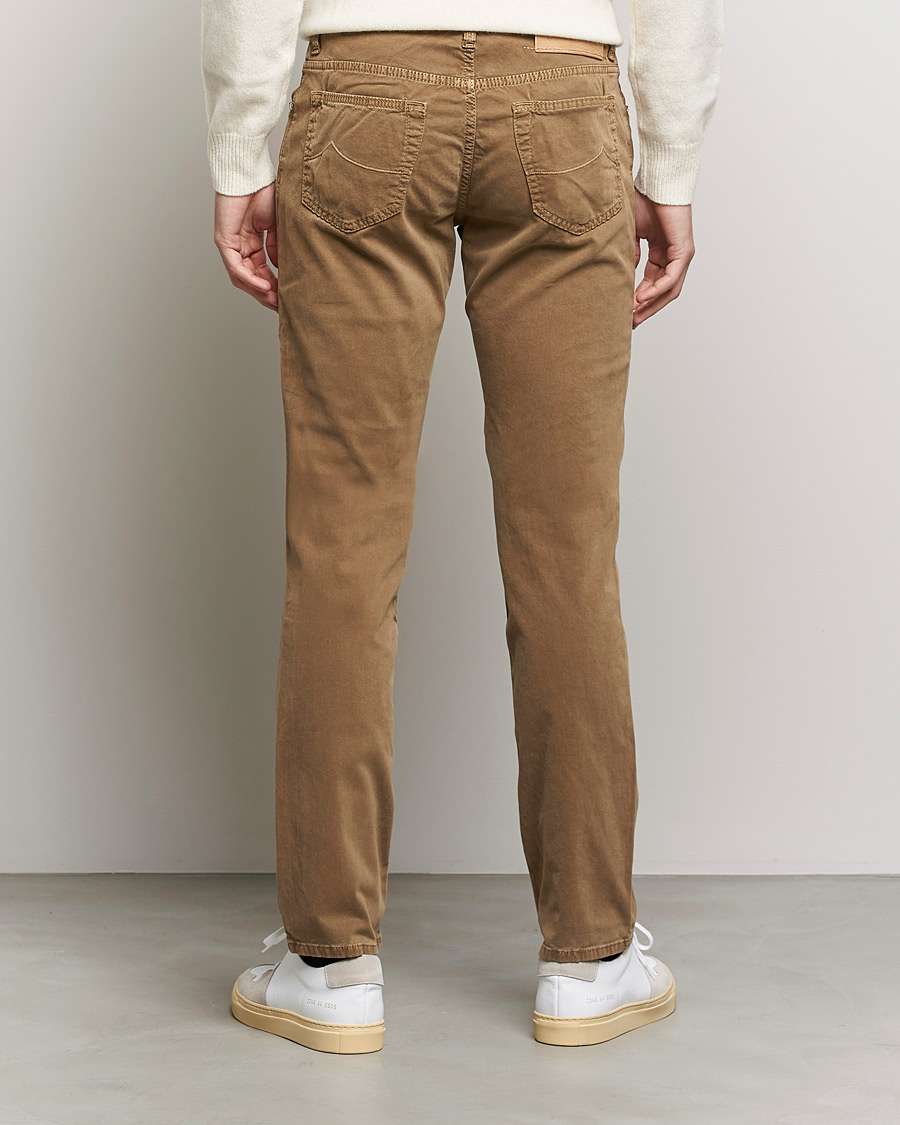 Herren | Hosen | Jacob Cohën | Bard 5-Pocket Cotton Trousers Light Brown