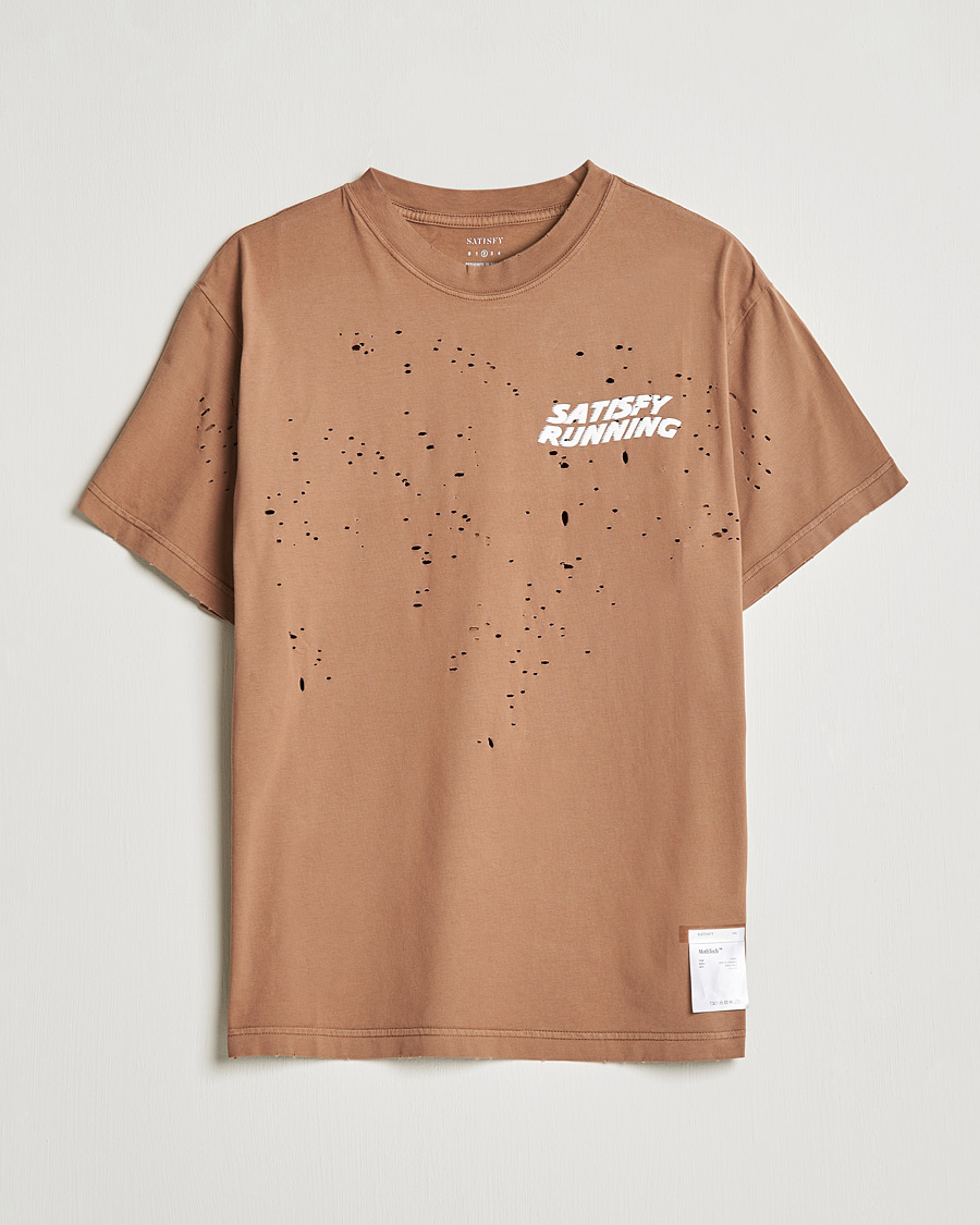 Herren | T-Shirts | Satisfy | MothTech Distressed T-Shirt Thrush