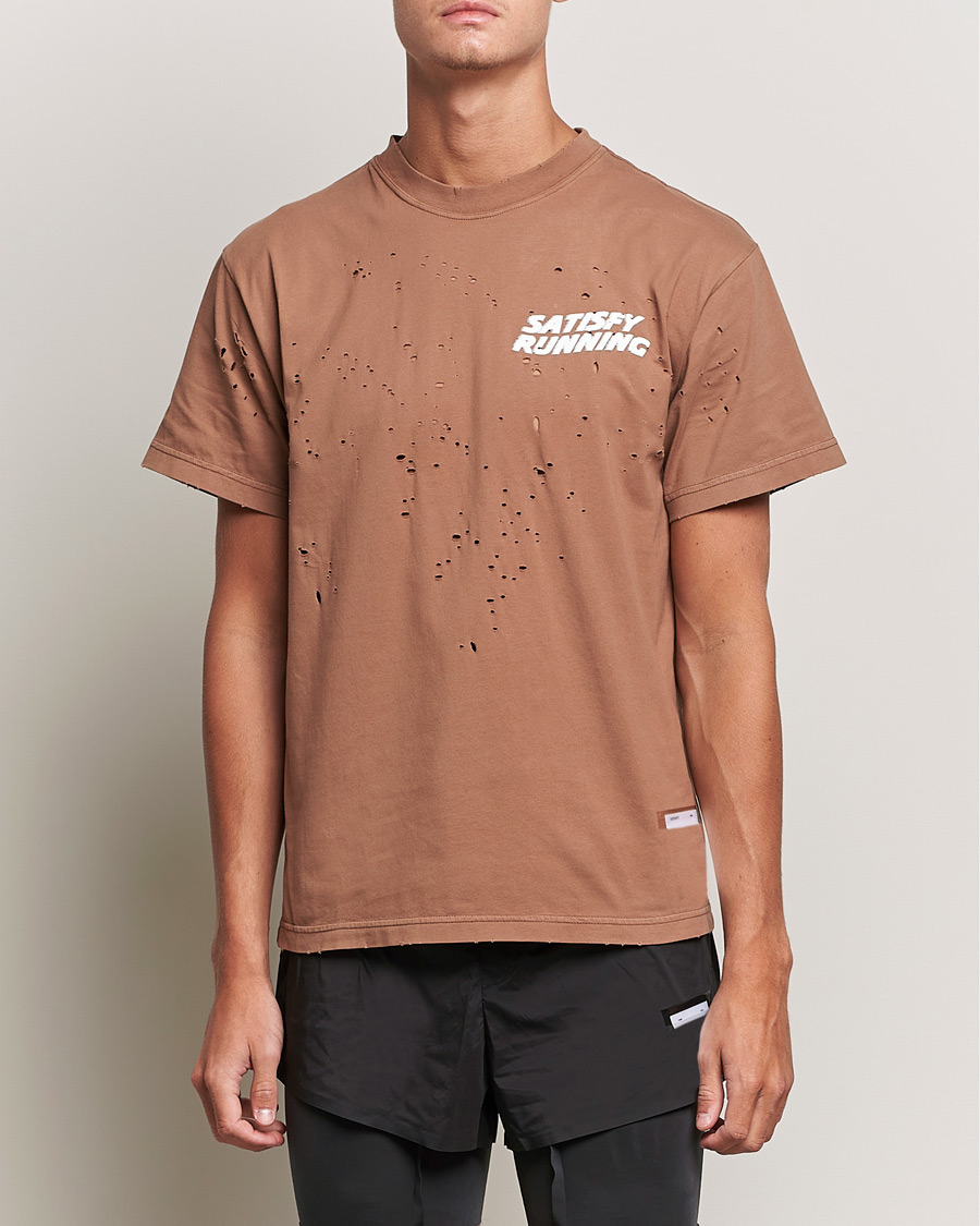 Herren | T-Shirts | Satisfy | MothTech Distressed T-Shirt Thrush