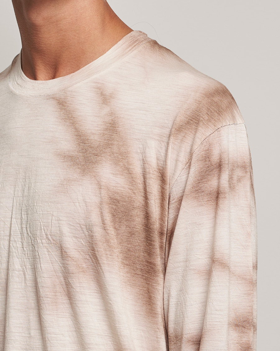 Herren | T-Shirts | Satisfy | CloudMerino Long Sleeve T-Shirt Thrush Batik