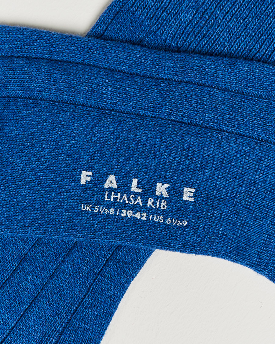 Herren | Socken aus Merinowolle | Falke | Lhasa Cashmere Socks Sapphire Blue