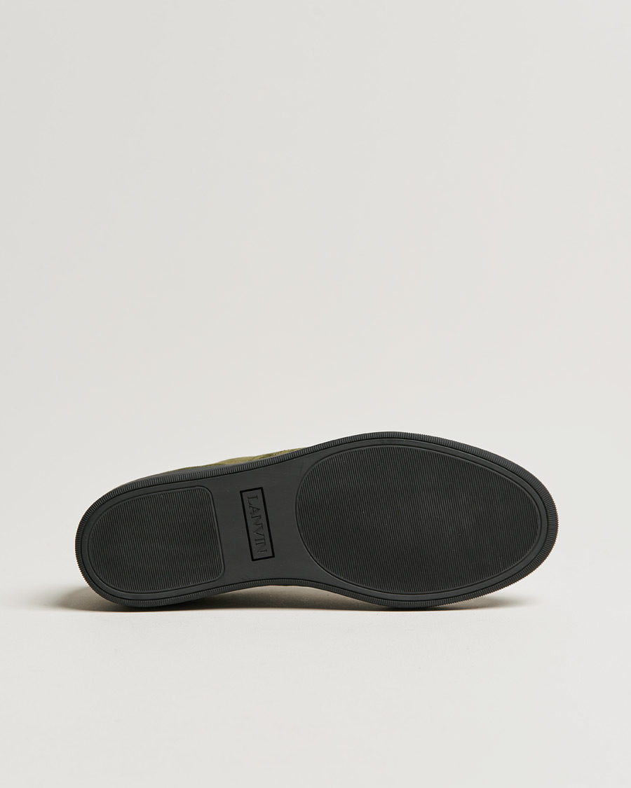 Herren | Lanvin Patent Cap Toe Sneaker Khaki | Lanvin | Patent Cap Toe Sneaker Khaki