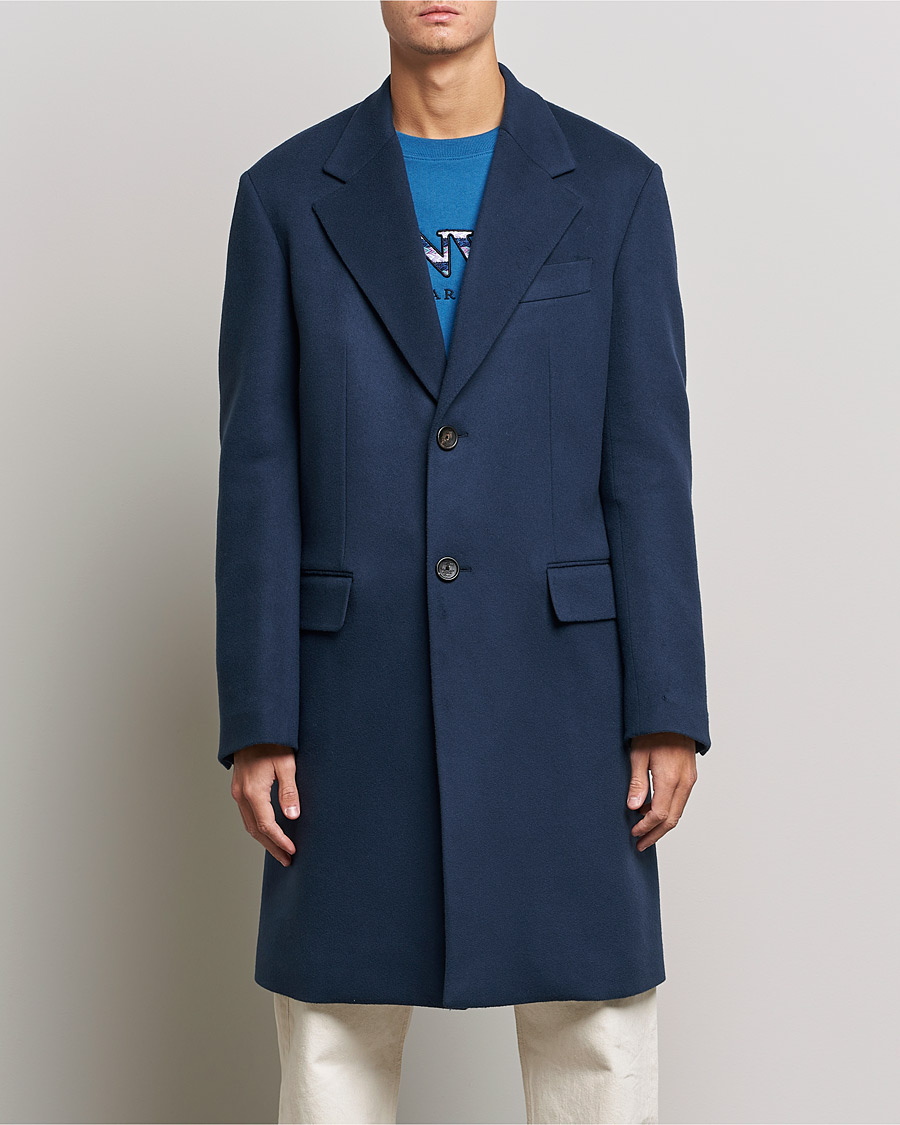 Herren |  | Lanvin | Classic Wool Coat Midnight Blue