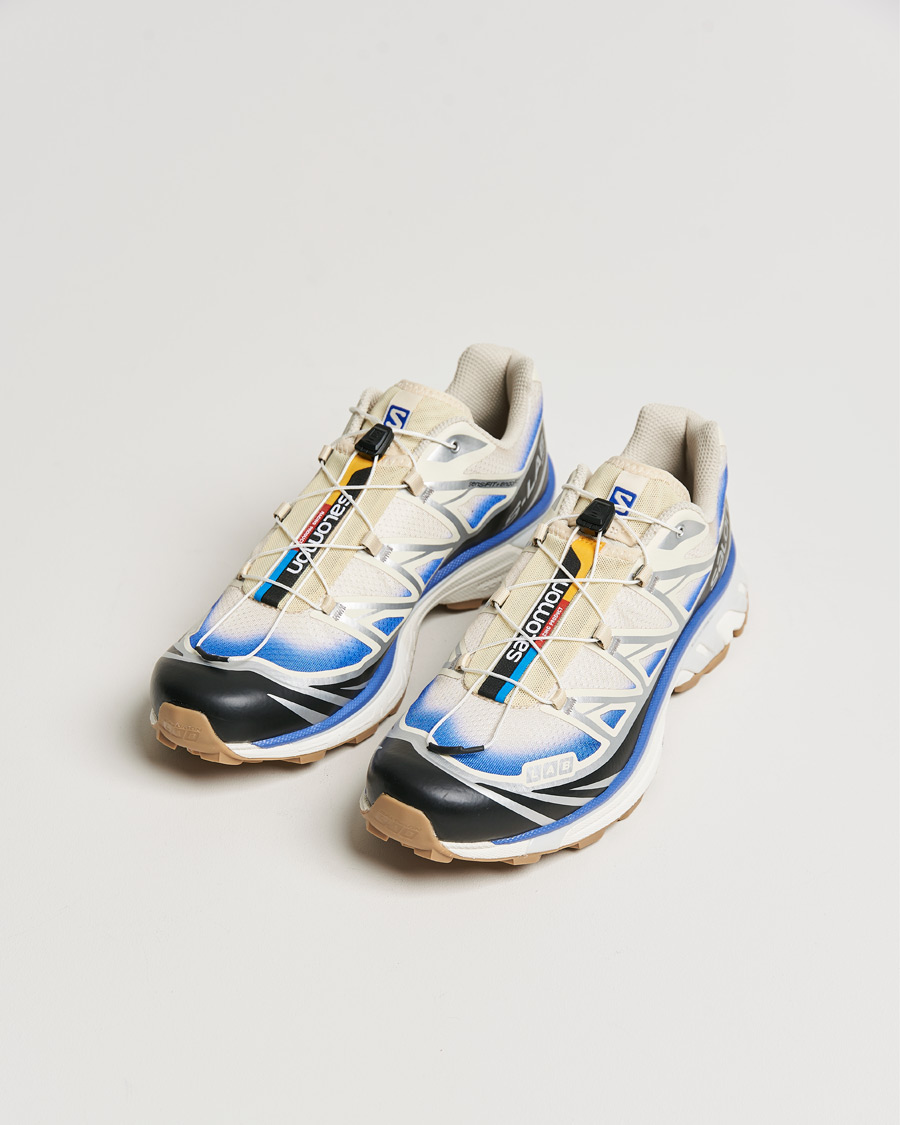 Herren | Salomon XT-6 Skyline Running Sneakers Sand/Blue | Salomon | XT-6 Skyline Running Sneakers Sand/Blue
