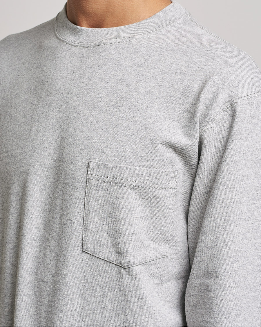 Herren | T-Shirts | Snow Peak | Recycled Cotton Heavy L/S T shirt Medium Grey