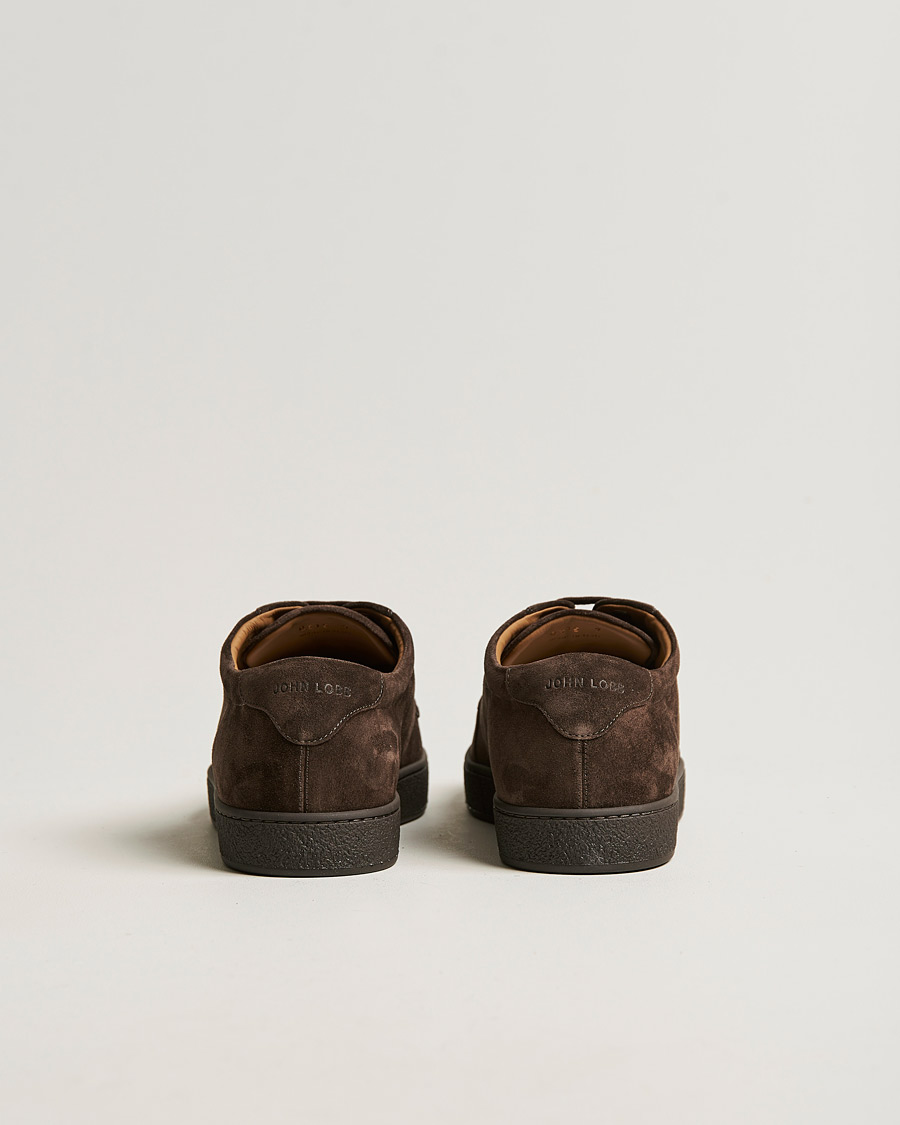 Herren | John Lobb Molton Soft Suede Sneaker Dark Brown Suede | John Lobb | Molton Soft Suede Sneaker Dark Brown Suede
