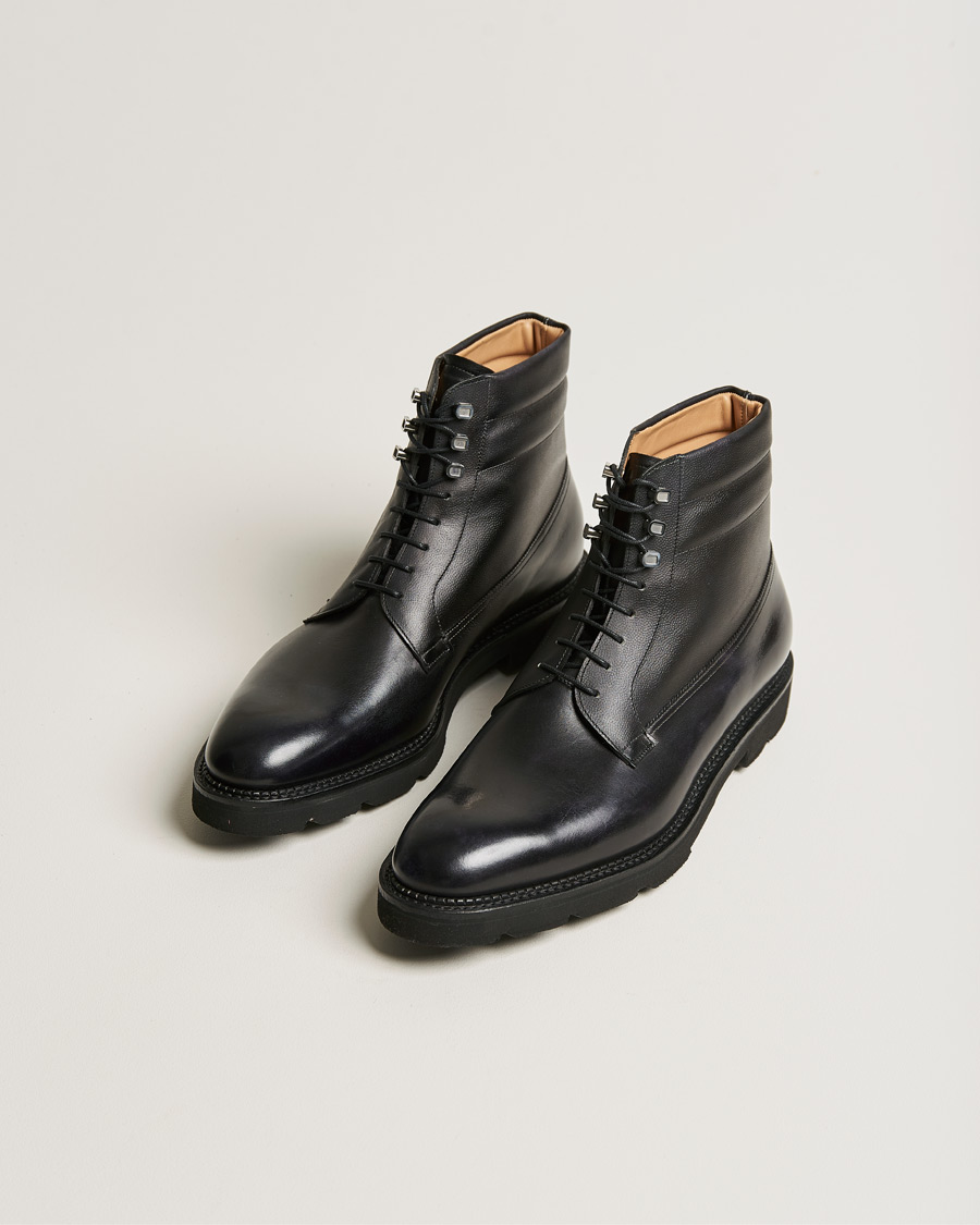 Herren | Schwarze Stiefel | John Lobb | Adler Leather Boot Black Calf