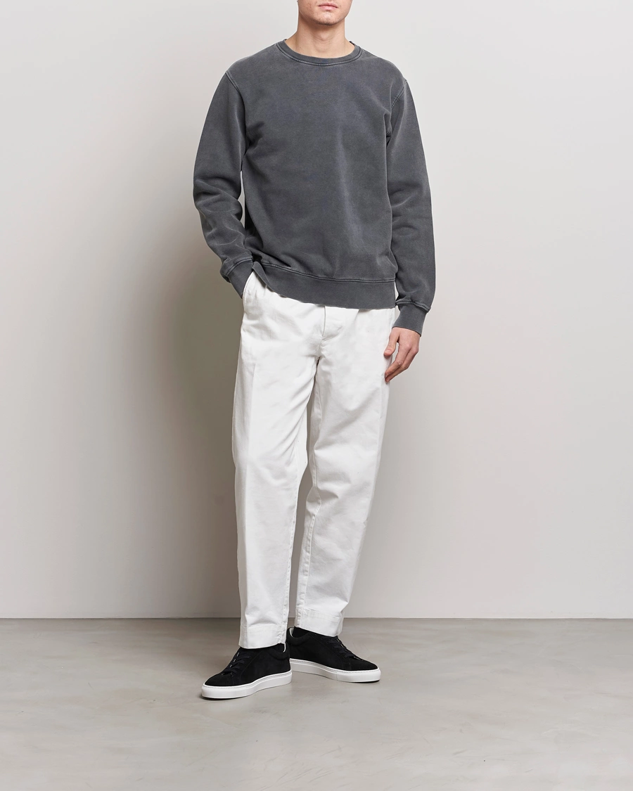 Herren | Pullover | Colorful Standard | Classic Organic Crew Neck Sweat Faded Black