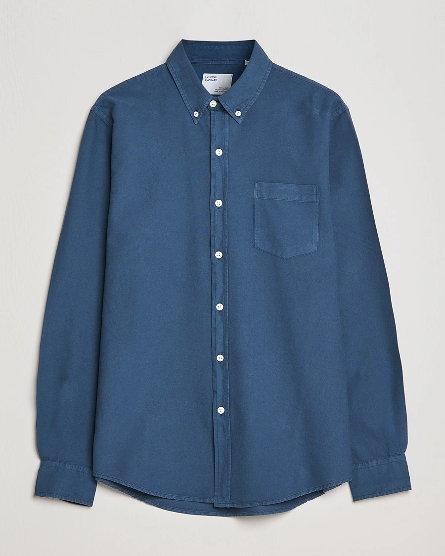 Herren | Hemden | Colorful Standard | Classic Organic Oxford Button Down Shirt Petrol Blue