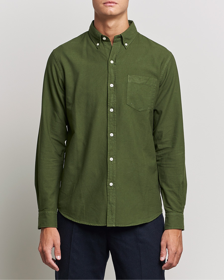 Herren | Hemden | Colorful Standard | Classic Organic Oxford Button Down Shirt Seaweed Green