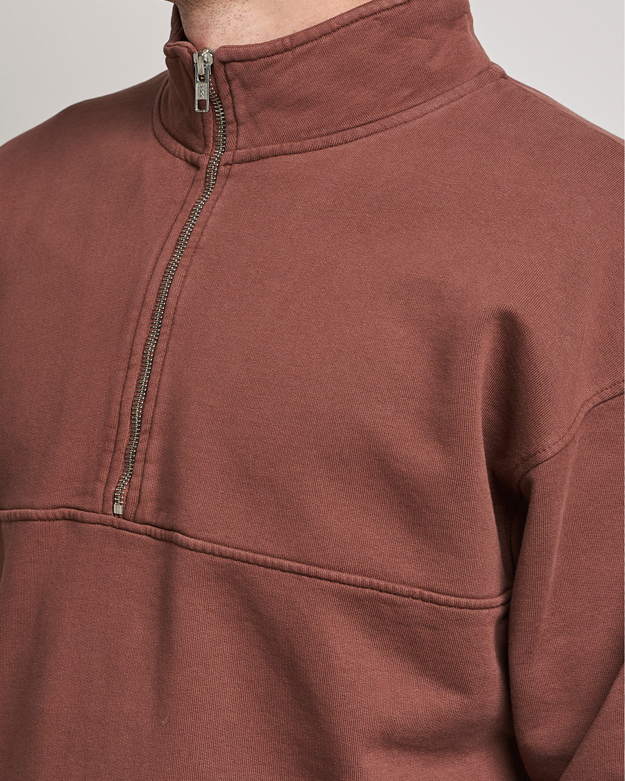 Herren | Pullover | Colorful Standard | Classic Organic Half-Zip Cinnamon Brown