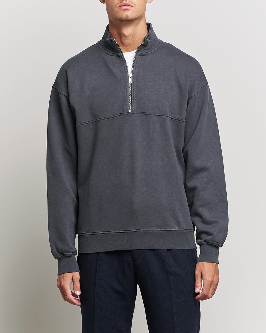 Herren | Wardrobe basics | Colorful Standard | Classic Organic Half-Zip Lava Grey