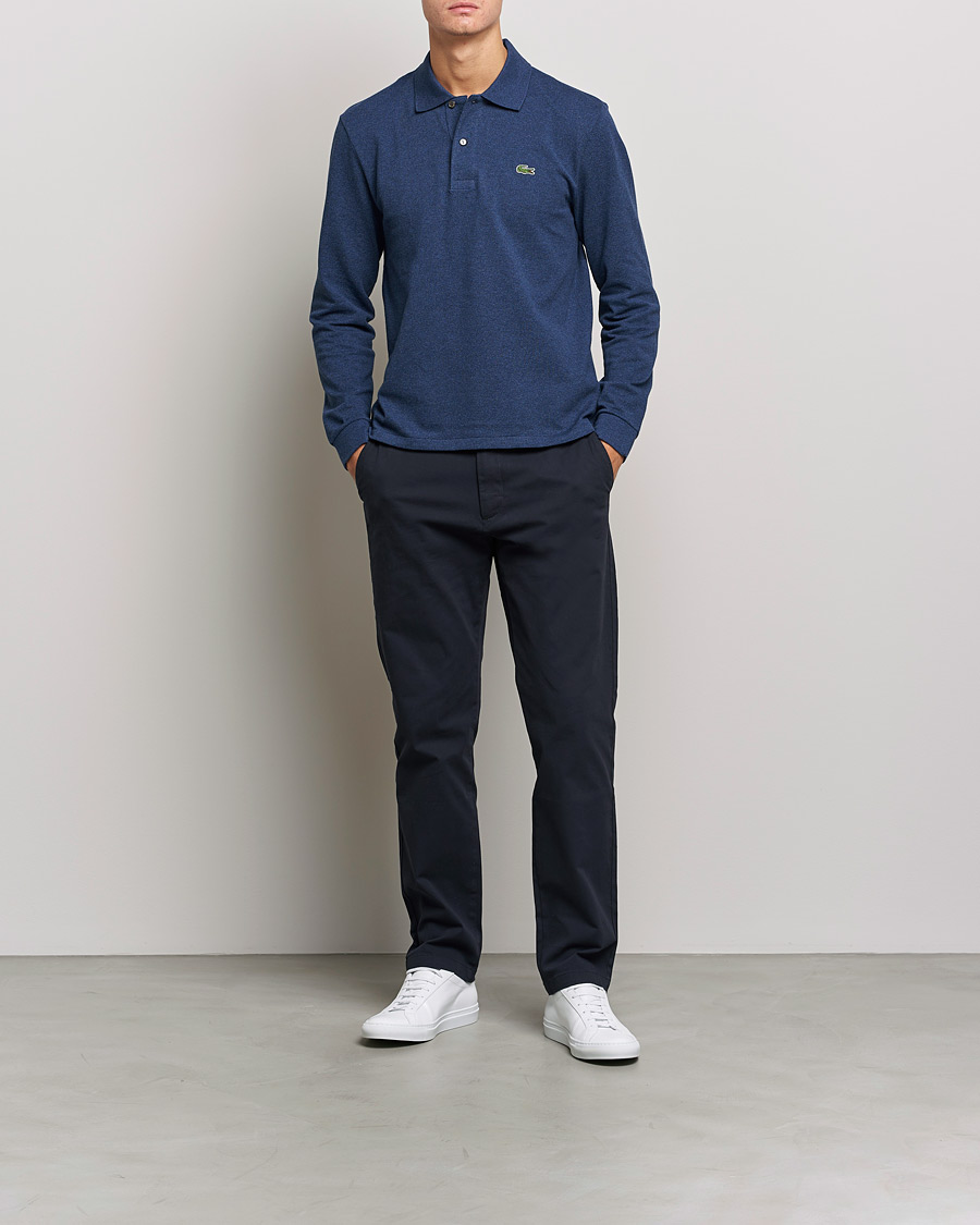 Herren | Langarm-Poloshirts | Lacoste | Long Sleeve Polo Dark Indigo Blue