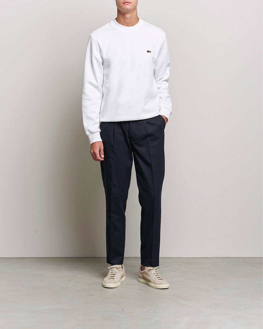 Herren | Pullover | Lacoste | Crew Neck Sweatshirt White