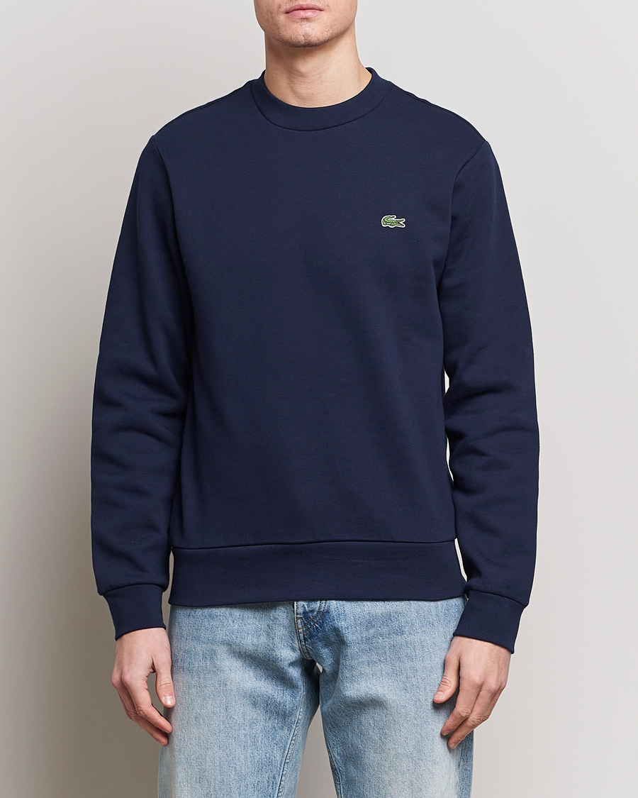 Men |  | Lacoste | Crew Neck Sweatshirt Navy