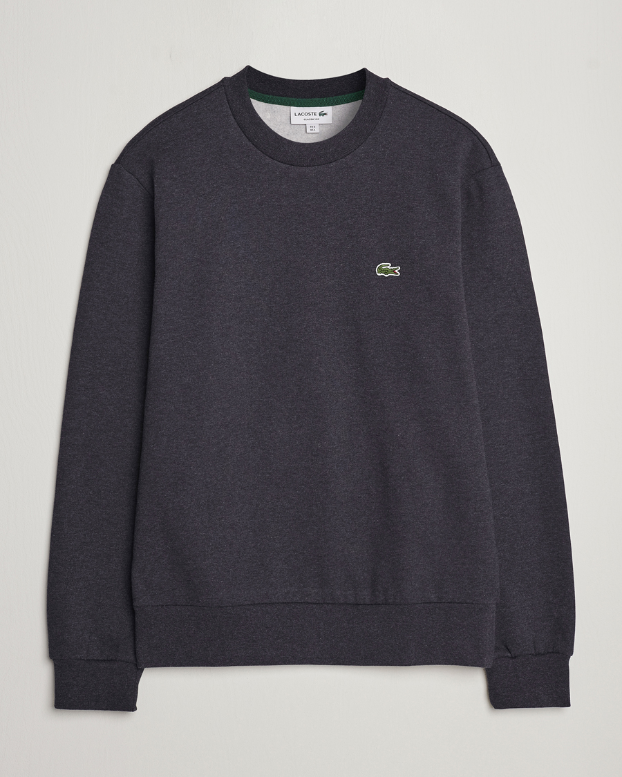 Lacoste crew neck sweatshirt grey sale