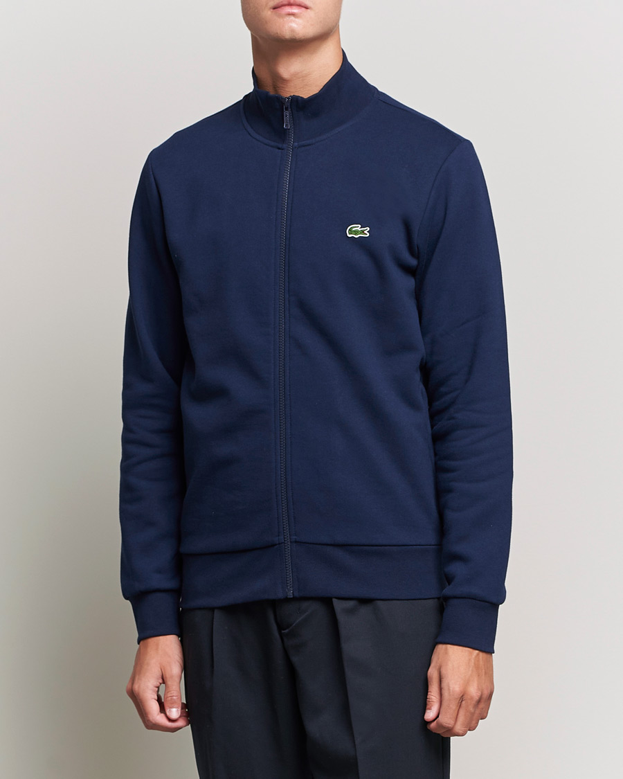 Herr |  | Lacoste | Full Zip Sweater Navy