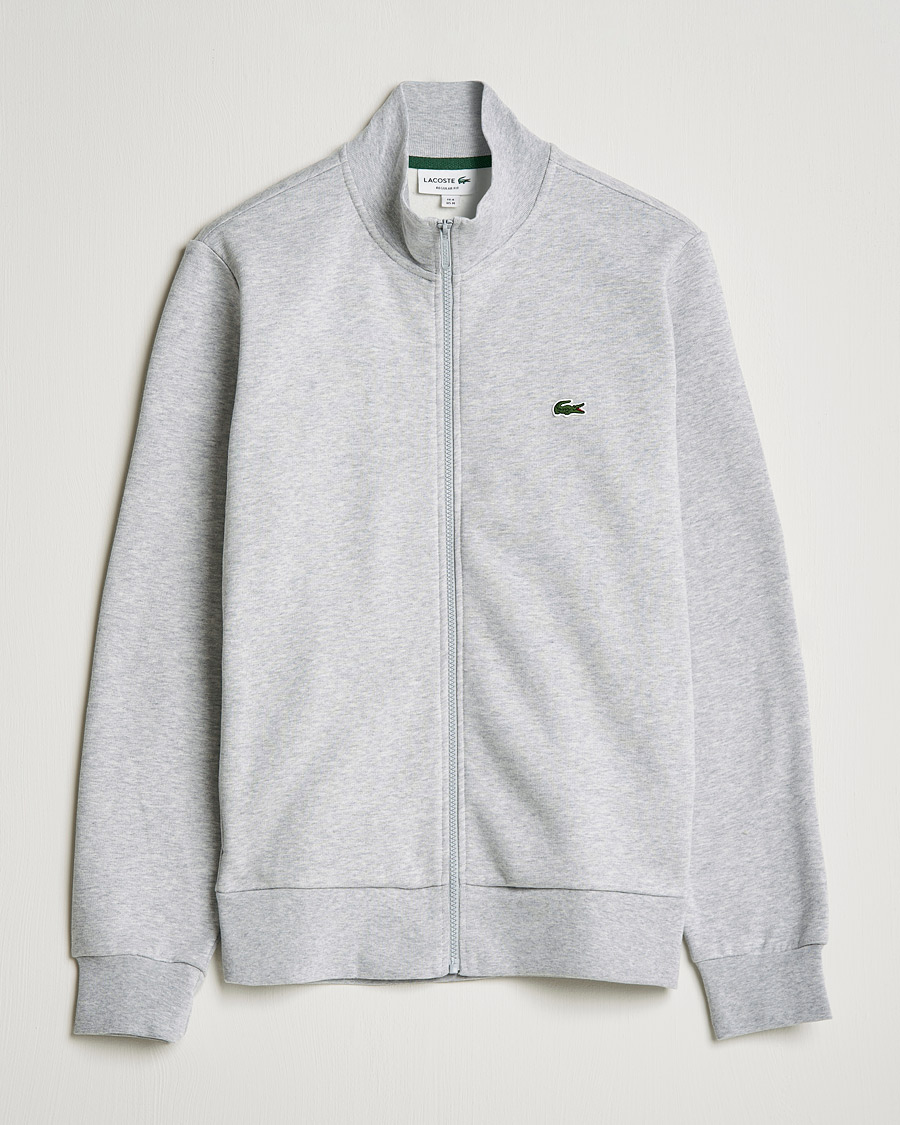 Herren | Pullover | Lacoste | Full Zip Sweater Silver Chine