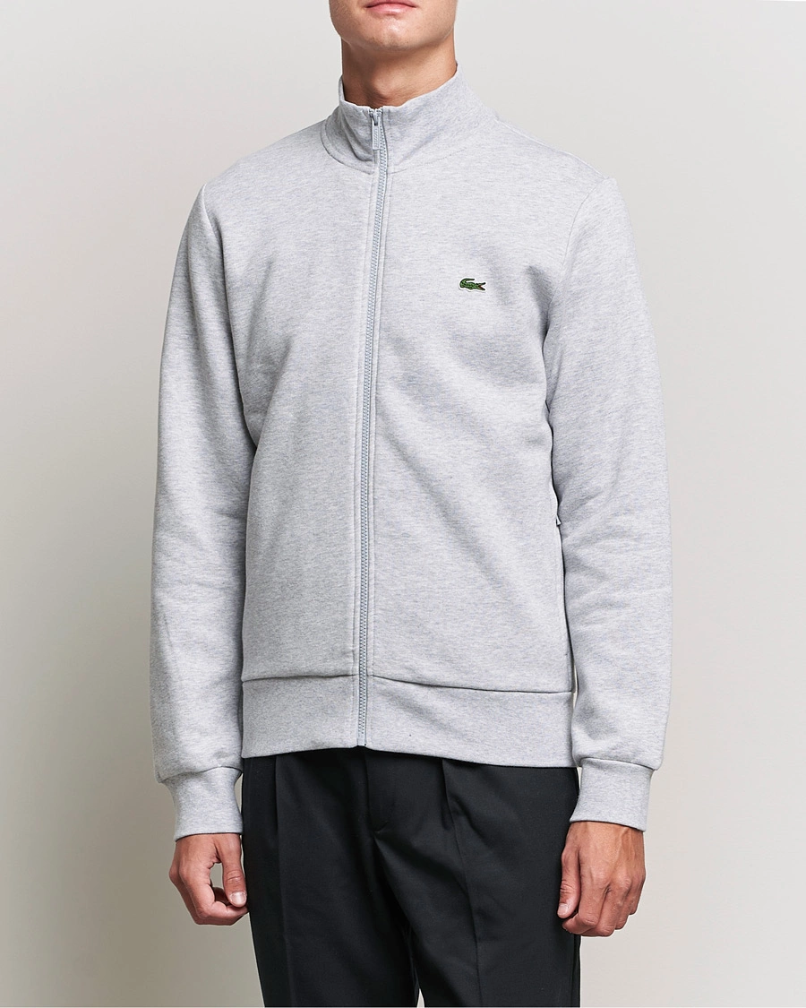Herren | Full-zip | Lacoste | Full Zip Sweater Silver Chine