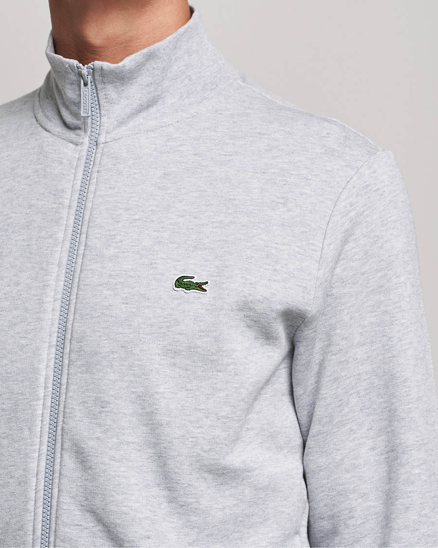 Herren | Pullover | Lacoste | Full Zip Sweater Silver Chine