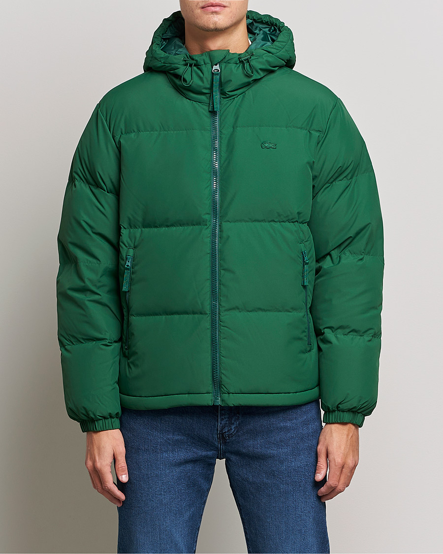Lacoste Hooded Lightweight Jacket Green bei Care of Carl