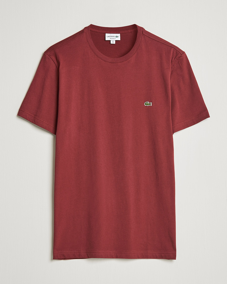 Herren | T-Shirts | Lacoste | Crew Neck Tee Cranberry
