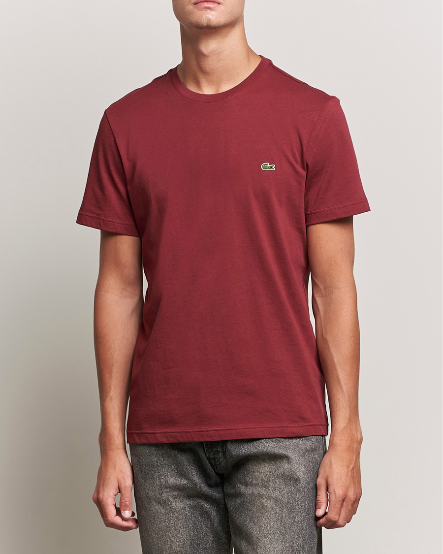 Herren | Kurzarm T-Shirt | Lacoste | Crew Neck Tee Cranberry