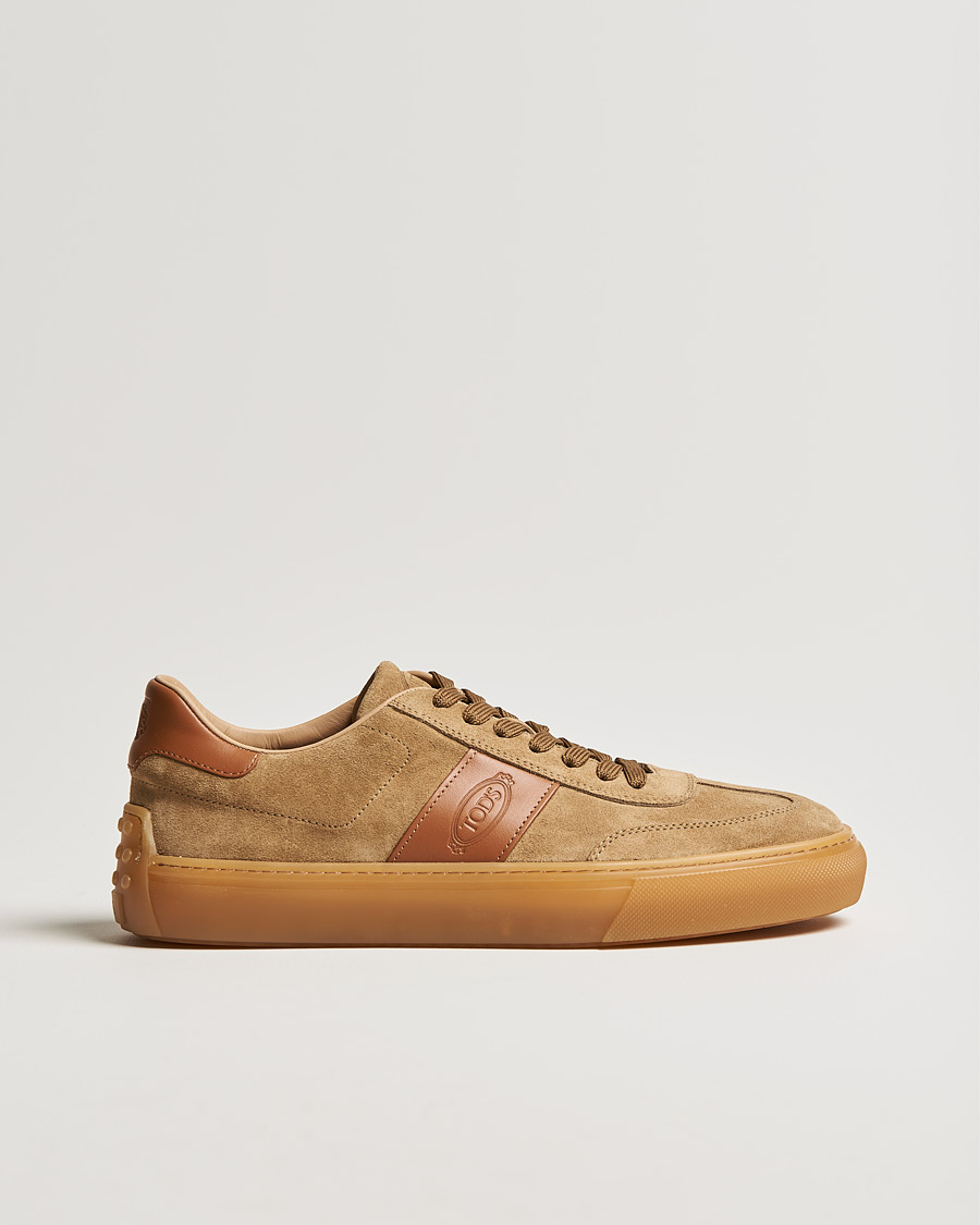 Herren | Tod's Cassetta Sneakers Camel Suede | Tod's | Cassetta Sneakers Camel Suede