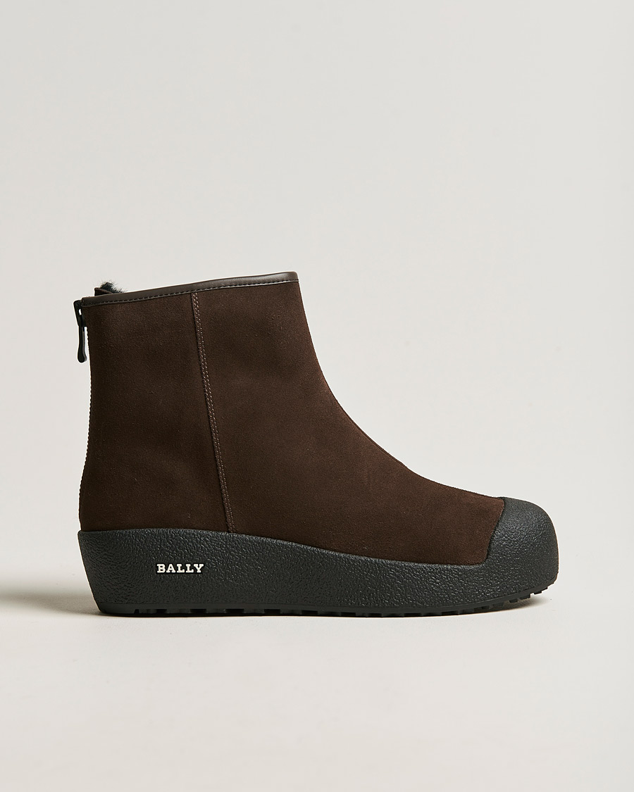 Herren | Bally Guard II M Curling Boot Coffee | Bally | Guard II M Curling Boot Coffee