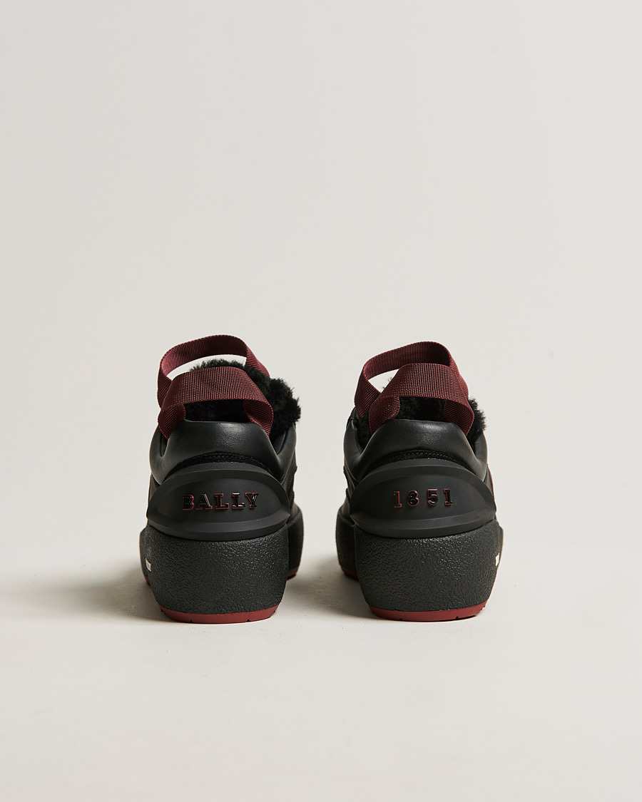 Herren | Bally Curtys Curling Sneaker Black/Heritage Red | Bally | Curtys Curling Sneaker Black/Heritage Red