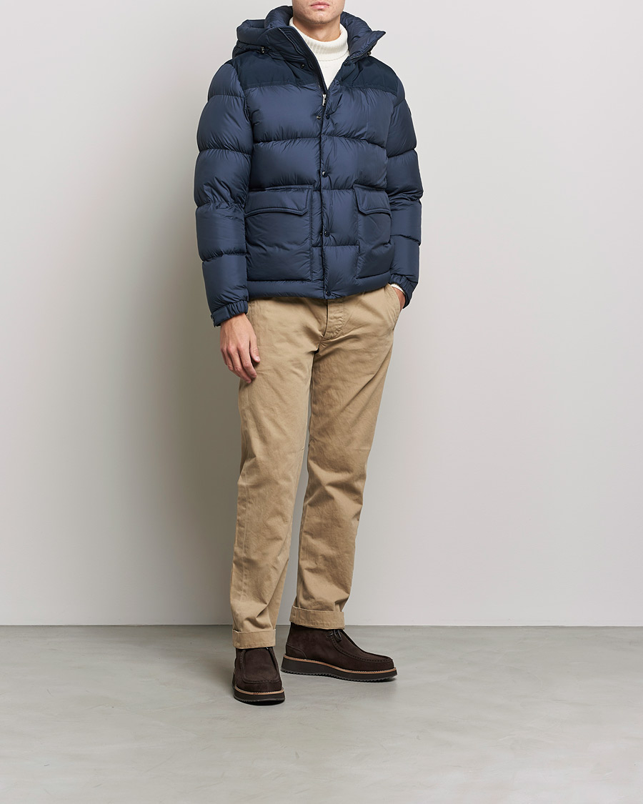 Herren | Jacken | Woolrich | Microfiber Sierra Padded Jacket Melton Blue