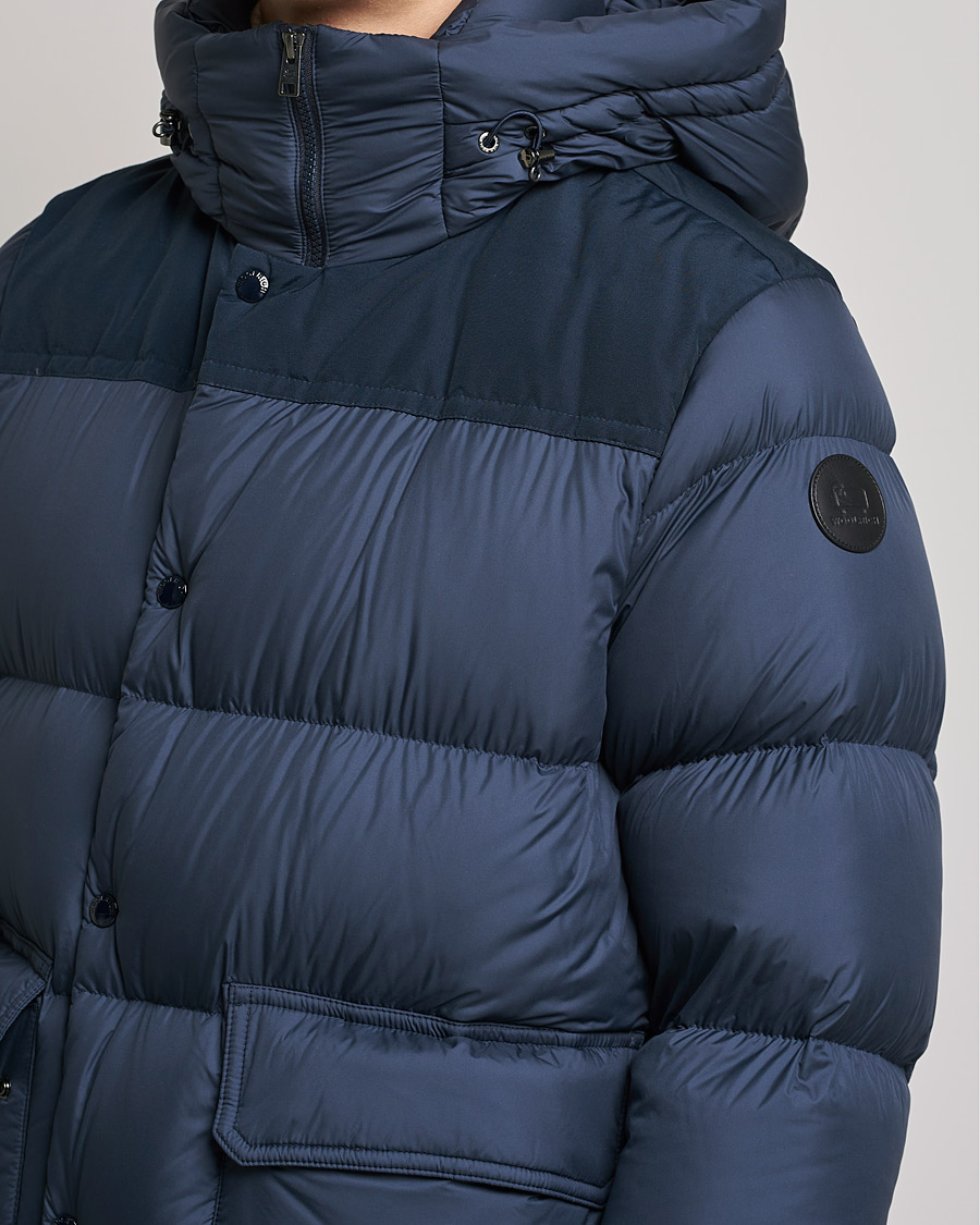 Herren | Jacken | Woolrich | Microfiber Sierra Padded Jacket Melton Blue