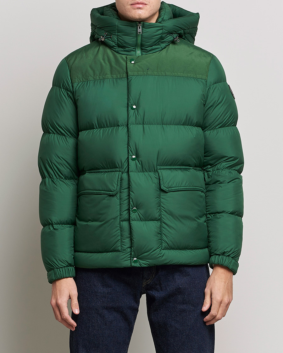 Herren | Jacken | Woolrich | Microfiber Sierra Padded Jacket Waxed Green