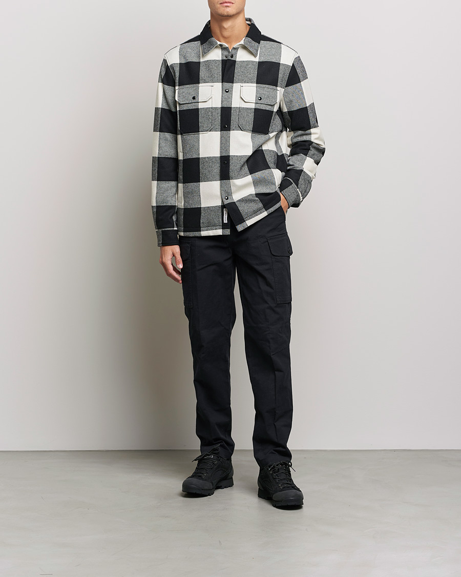 Herren | Hemden | Woolrich | Alaskan Wool Padded Overshirt White Buffalo