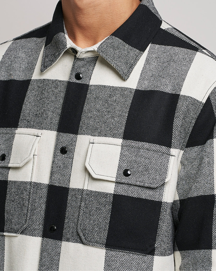 Herren | Hemden | Woolrich | Alaskan Wool Padded Overshirt White Buffalo