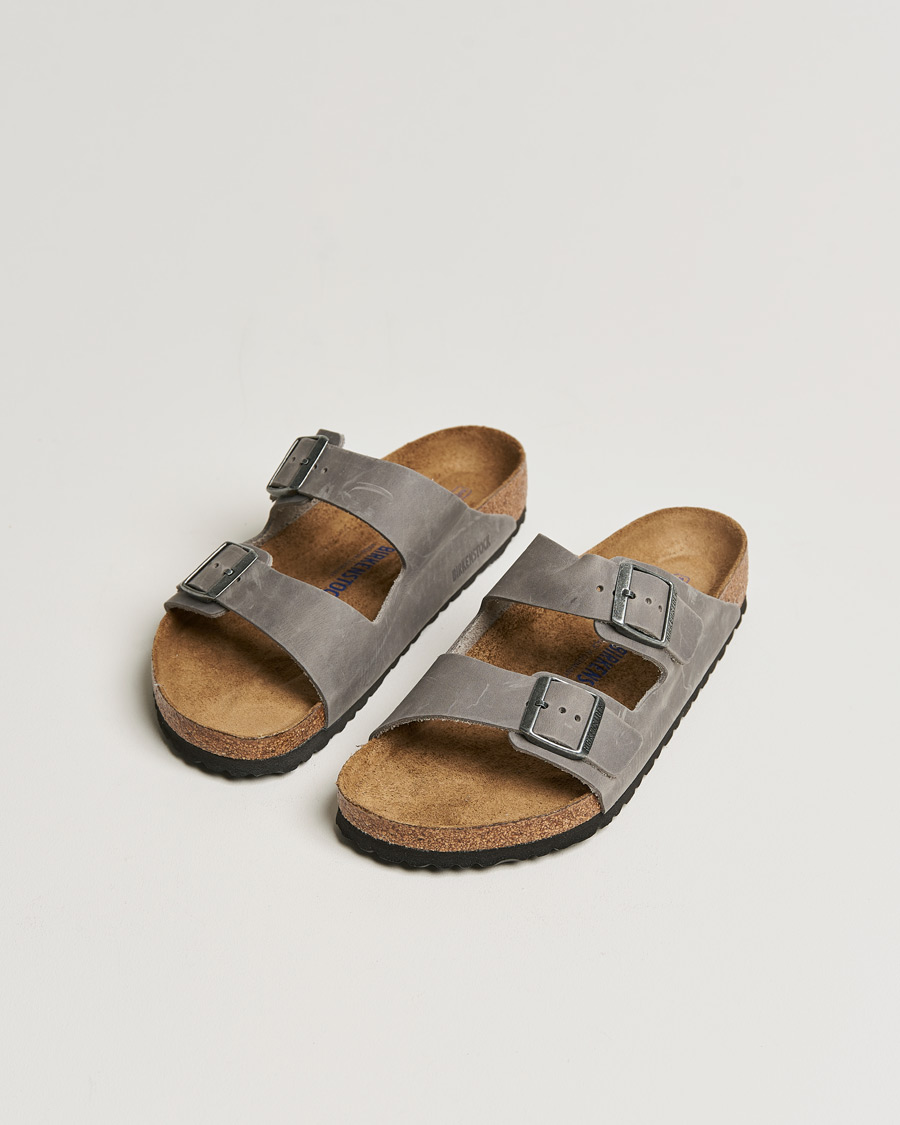 Herren | Schuhe | BIRKENSTOCK | Arizona Soft Footbed Iron Oiled Leather