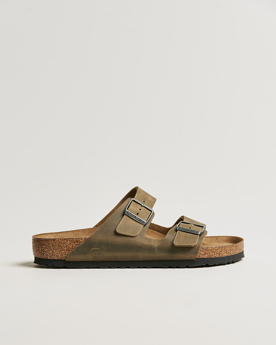 Herren | Sandalen & Pantoletten | BIRKENSTOCK | Arizona Soft Footbed Faded Khaki Oiled Leather