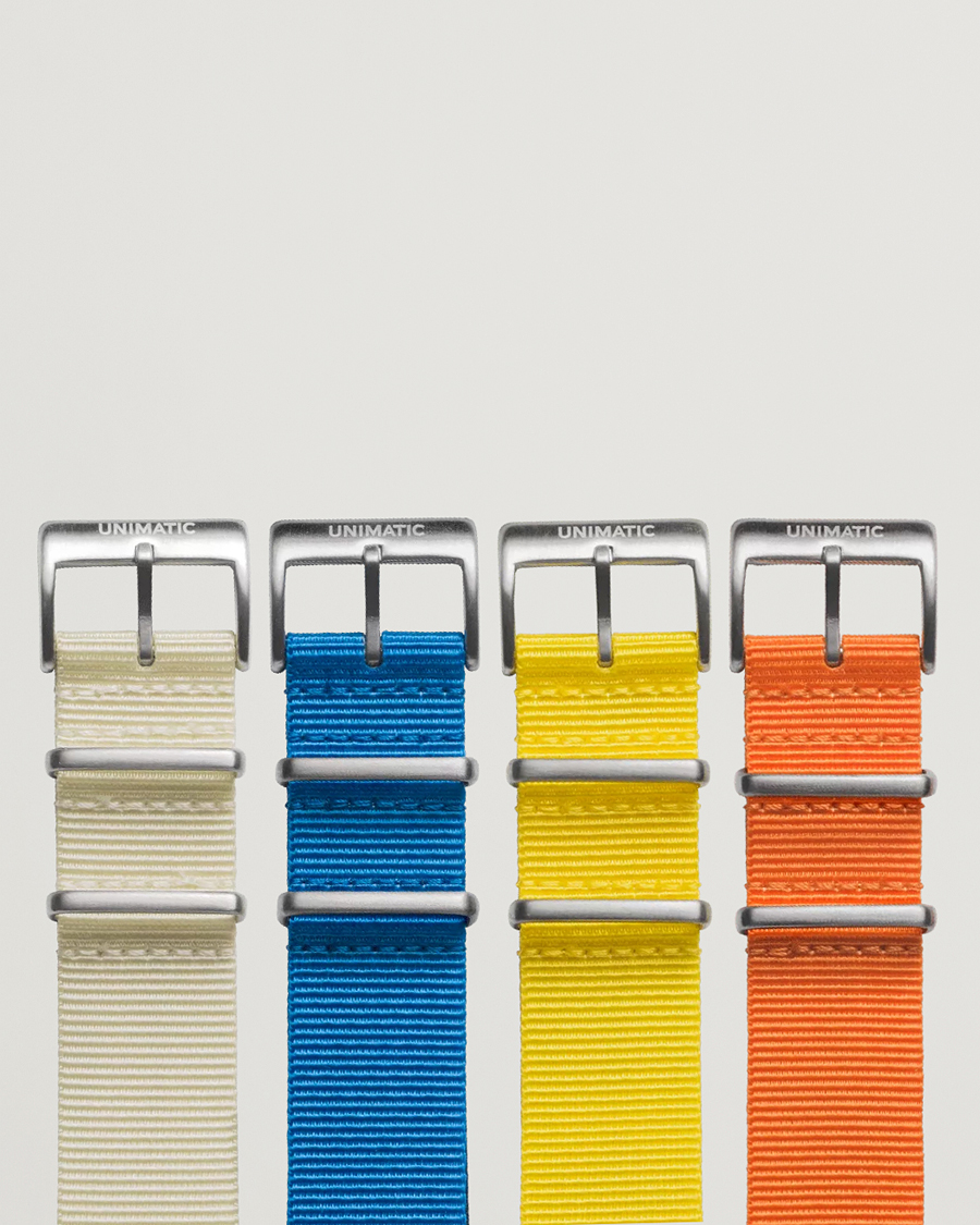 Herren | Uhrenarmband | UNIMATIC | Bold Nato Steel 22mm Strap Set Multi