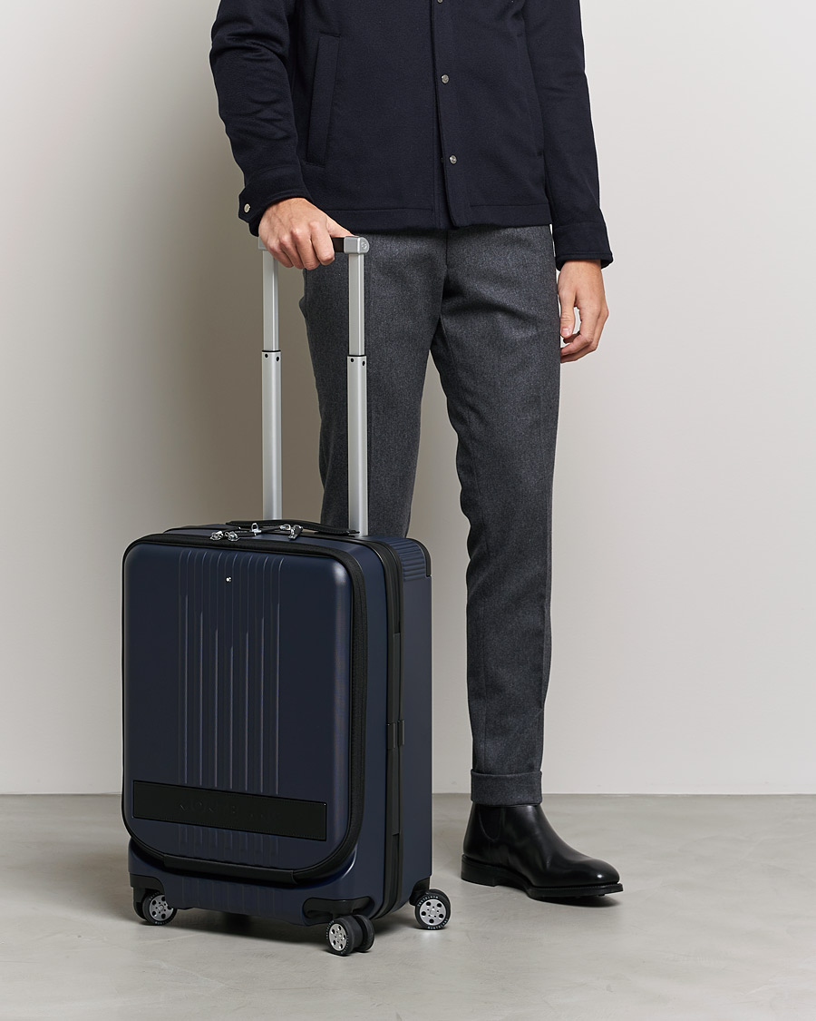 Herren | Reisetaschen | Montblanc | Trolley Cabin w. Pocket 4 Wheels Blue